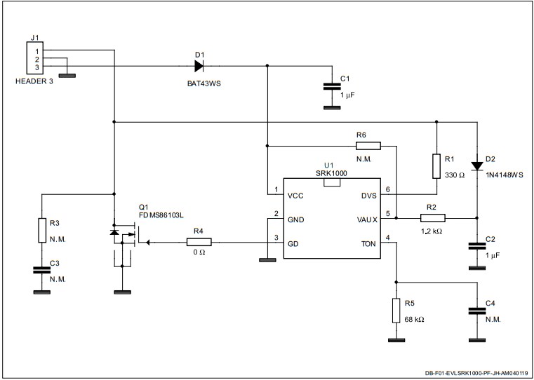Schematic - STMicroelectronics EVLSRK1000-PF Demonstration Board